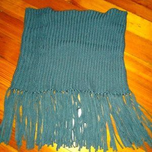 Gray Scarf w/ Fringe - Charlotte Russe